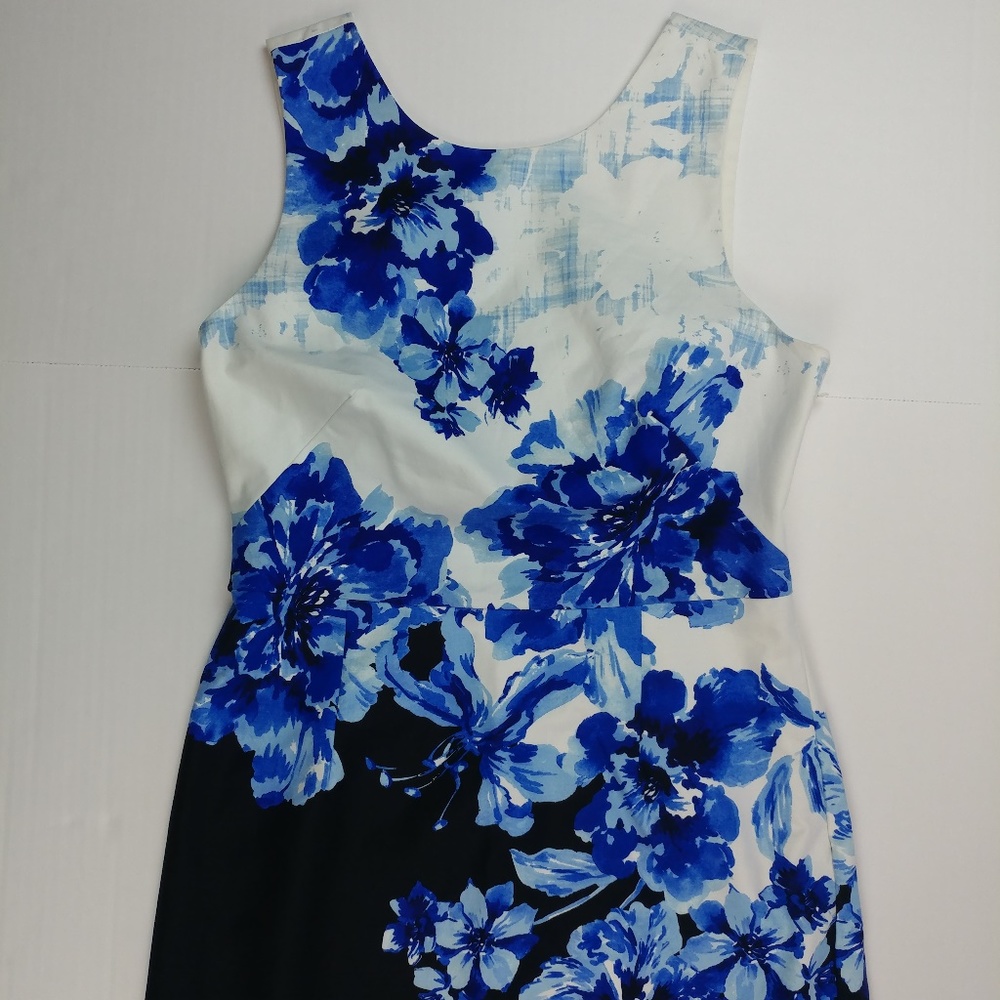 Anthropologie MAEVE Floral A-Line Open-Back Dress